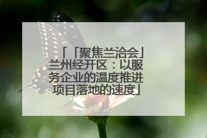 「聚焦兰洽会」兰州经开区：以服务企业的温度推进项目落地的速度