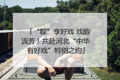 “粽”享好戏 戏韵流芳！共赴河北“中华有好戏”特别之约