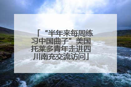 “半年来每周练习中国曲子”美国托莱多青年走进四川南充交流访问