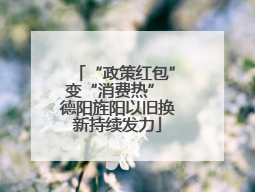 “政策红包”变“消费热” 德阳旌阳以旧换新持续发力