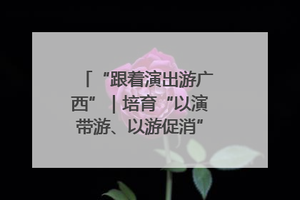 “跟着演出游广西”｜培育“以演带游、以游促消”文旅消费新生态