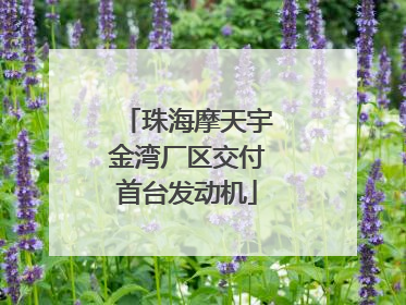 珠海摩天宇金湾厂区交付首台发动机