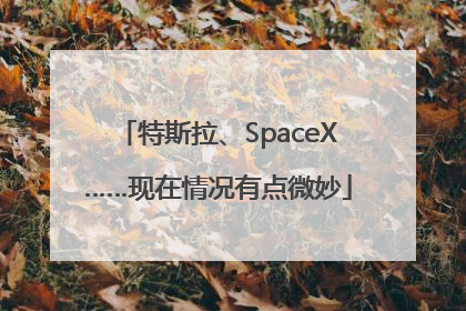 特斯拉、SpaceX……现在情况有点微妙