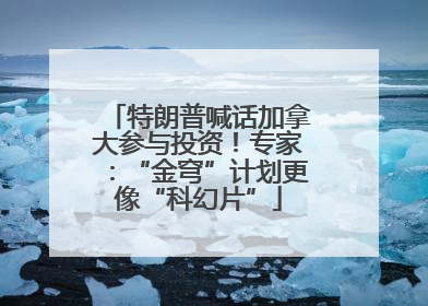 特朗普喊话加拿大参与投资！专家：“金穹”计划更像“科幻片”