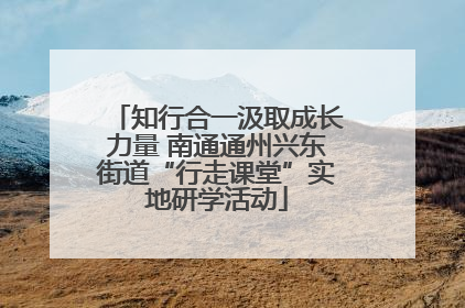 知行合一汲取成长力量 南通通州兴东街道“行走课堂”实地研学活动