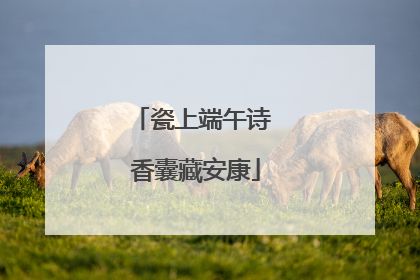 瓷上端午诗 香囊藏安康