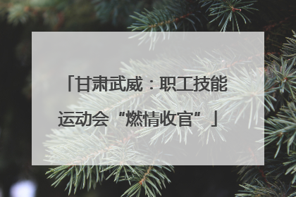 甘肃武威：职工技能运动会“燃情收官”
