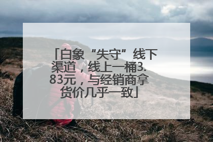 白象“失守”线下渠道，线上一桶3.83元，与经销商拿货价几乎一致