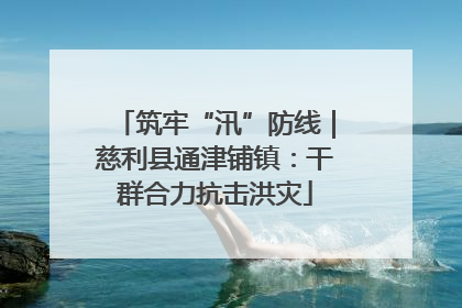筑牢“汛”防线｜慈利县通津铺镇：干群合力抗击洪灾