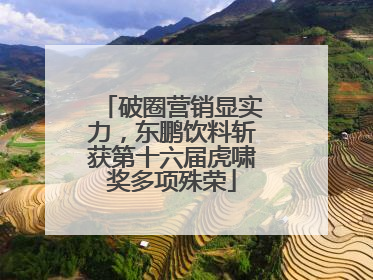 破圈营销显实力，东鹏饮料斩获第十六届虎啸奖多项殊荣