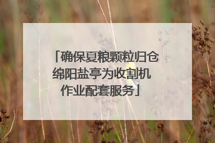 确保夏粮颗粒归仓 绵阳盐亭为收割机作业配套服务