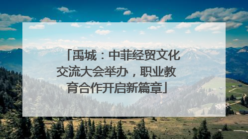 禹城：中菲经贸文化交流大会举办，职业教育合作开启新篇章