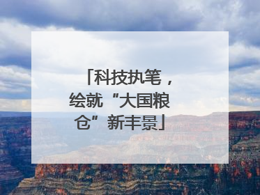 科技执笔，绘就“大国粮仓”新丰景