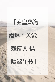 秦皇岛海港区：关爱残疾人 情暖端午节