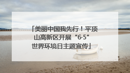 美丽中国我先行！平顶山高新区开展“6·5”世界环境日主题宣传