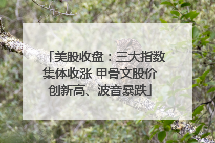 美股收盘：三大指数集体收涨 甲骨文股价创新高、波音暴跌