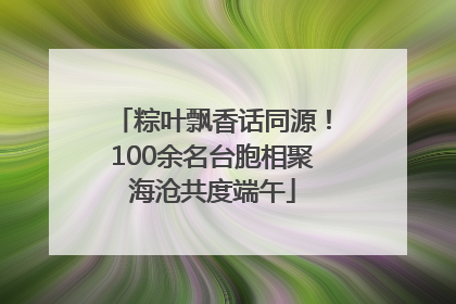 粽叶飘香话同源！100余名台胞相聚海沧共度端午