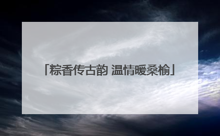 粽香传古韵 温情暖桑榆