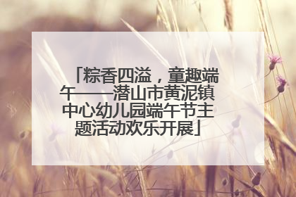 粽香四溢，童趣端午——潜山市黄泥镇中心幼儿园端午节主题活动欢乐开展