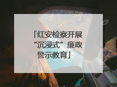 红安检察开展“沉浸式”廉政警示教育