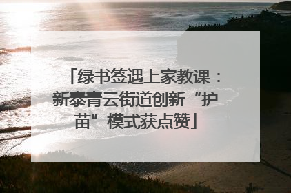 绿书签遇上家教课：新泰青云街道创新“护苗”模式获点赞