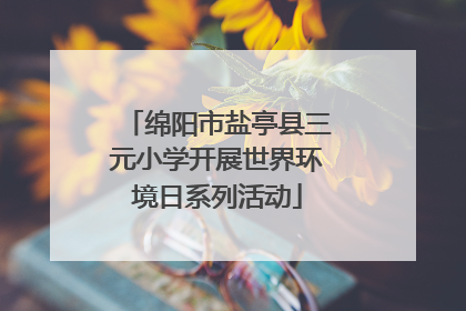 绵阳市盐亭县三元小学开展世界环境日系列活动