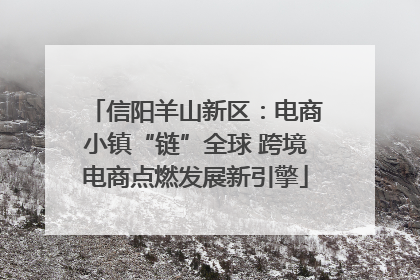 信阳羊山新区：电商小镇“链”全球 跨境电商点燃发展新引擎