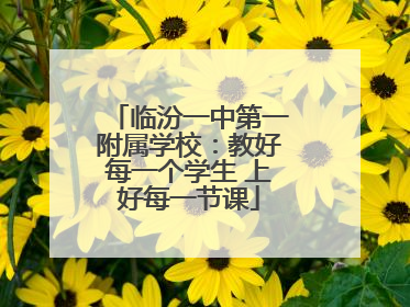 临汾一中第一附属学校：教好每一个学生 上好每一节课