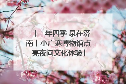 一年四季 泉在济南丨小广寒博物馆点亮夜间文化体验