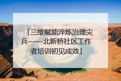 三维赋能淬炼治理尖兵——北新桥社区工作者培训初见成效