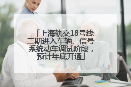 上海轨交18号线二期进入车辆、信号系统动车调试阶段，预计年底开通