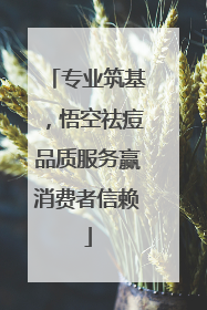 专业筑基，悟空祛痘品质服务赢消费者信赖