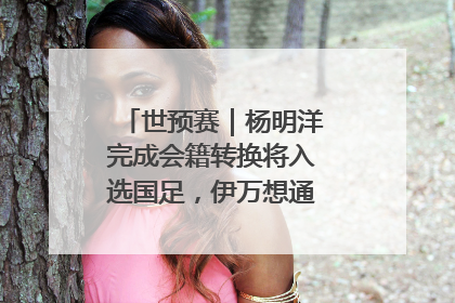 世预赛｜杨明洋完成会籍转换将入选国足，伊万想通了要打双后腰？