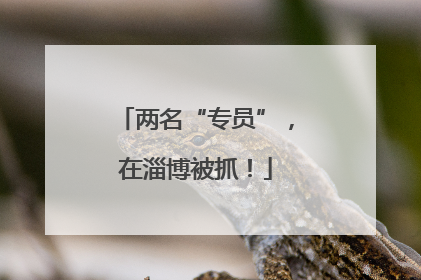 两名“专员”，在淄博被抓！