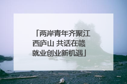 两岸青年齐聚江西庐山 共话在赣就业创业新机遇
