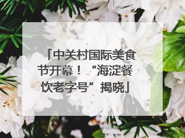 中关村国际美食节开幕！“海淀餐饮老字号”揭晓
