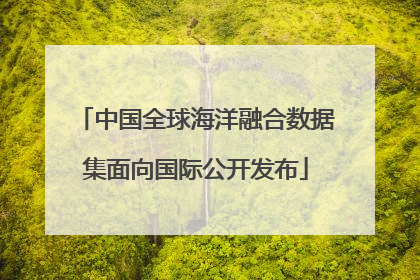 中国全球海洋融合数据集面向国际公开发布