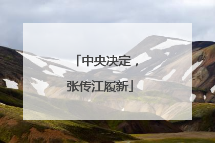 中央决定，张传江履新