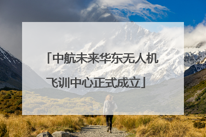 中航未来华东无人机飞训中心正式成立