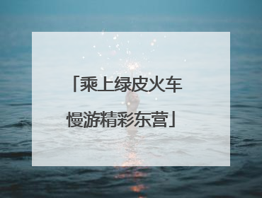 乘上绿皮火车 慢游精彩东营