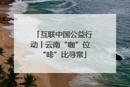 互联中国公益行动丨云南“咖”位“啡”比寻常