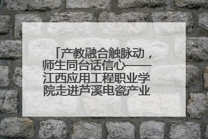 产教融合触脉动，师生同台话信心——江西应用工程职业学院走进芦溪电瓷产业园创新思政课堂