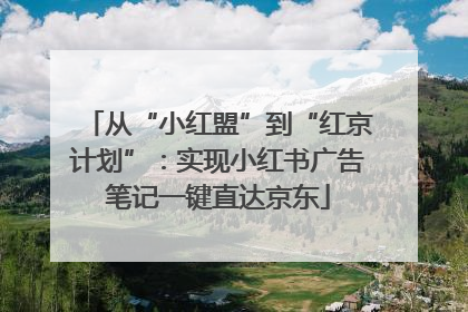 从“小红盟”到“红京计划”：实现小红书广告笔记一键直达京东