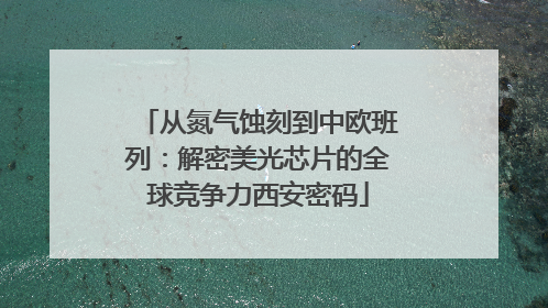 从氮气蚀刻到中欧班列：解密美光芯片的全球竞争力西安密码