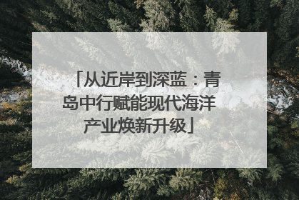 从近岸到深蓝：青岛中行赋能现代海洋产业焕新升级