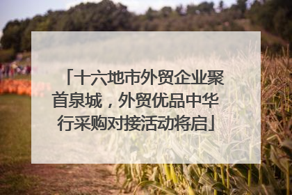 十六地市外贸企业聚首泉城，外贸优品中华行采购对接活动将启