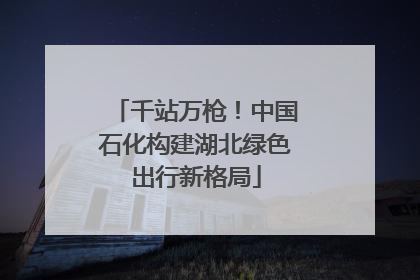 千站万枪！中国石化构建湖北绿色出行新格局