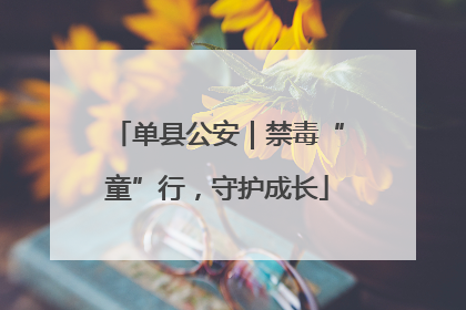 单县公安｜禁毒“童”行，守护成长