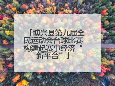 博兴县第九届全民运动会台球比赛构建起赛事经济“新平台”