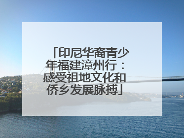 印尼华裔青少年福建漳州行：感受祖地文化和侨乡发展脉搏